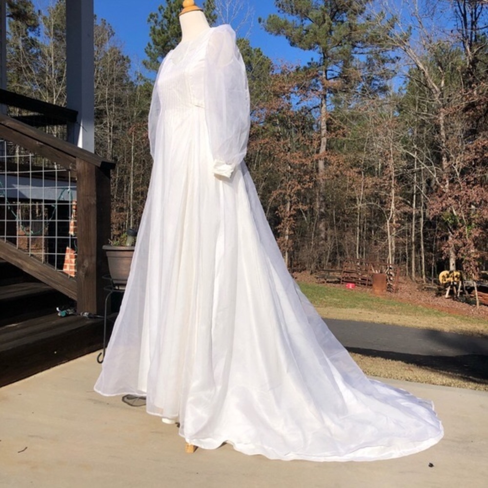 60’s custom wedding gown